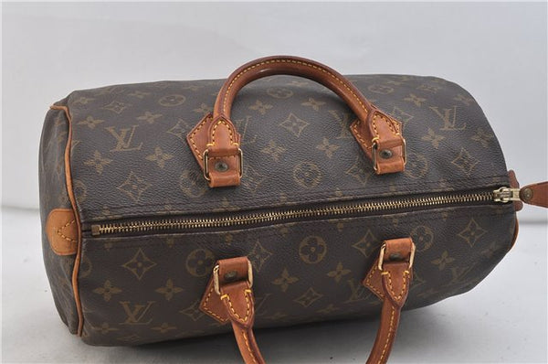 Authentic LOUIS VUITTON Monogram Speedy 30 Hand Bag Purse M41526 LV 6976C