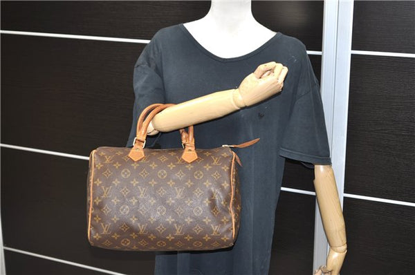 Authentic LOUIS VUITTON Monogram Speedy 30 Hand Bag Purse M41526 LV 6976C