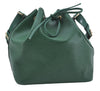 Authentic Louis Vuitton Epi Petit Noe Green Shoulder Bag M44104 LV 6976D