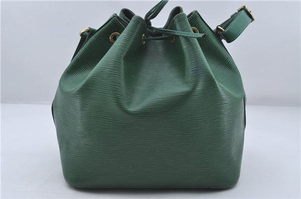 Authentic Louis Vuitton Epi Petit Noe Green Shoulder Bag M44104 LV 6976D