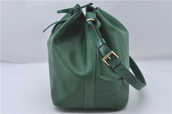 Authentic Louis Vuitton Epi Petit Noe Green Shoulder Bag M44104 LV 6976D