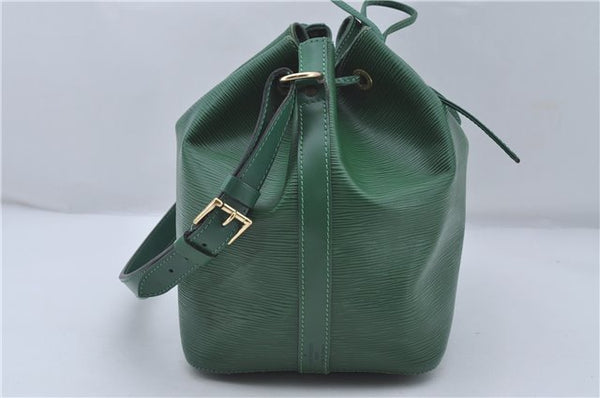 Authentic Louis Vuitton Epi Petit Noe Green Shoulder Bag M44104 LV 6976D