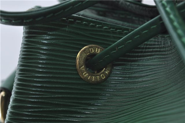 Authentic Louis Vuitton Epi Petit Noe Green Shoulder Bag M44104 LV 6976D