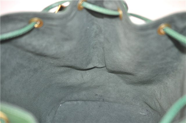 Authentic Louis Vuitton Epi Petit Noe Green Shoulder Bag M44104 LV 6976D