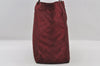 Authentic GUCCI Shoulder Tote Bag GG Nylon Leather 282439 Bordeaux Red 6977I