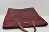 Authentic GUCCI Shoulder Tote Bag GG Nylon Leather 282439 Bordeaux Red 6977I
