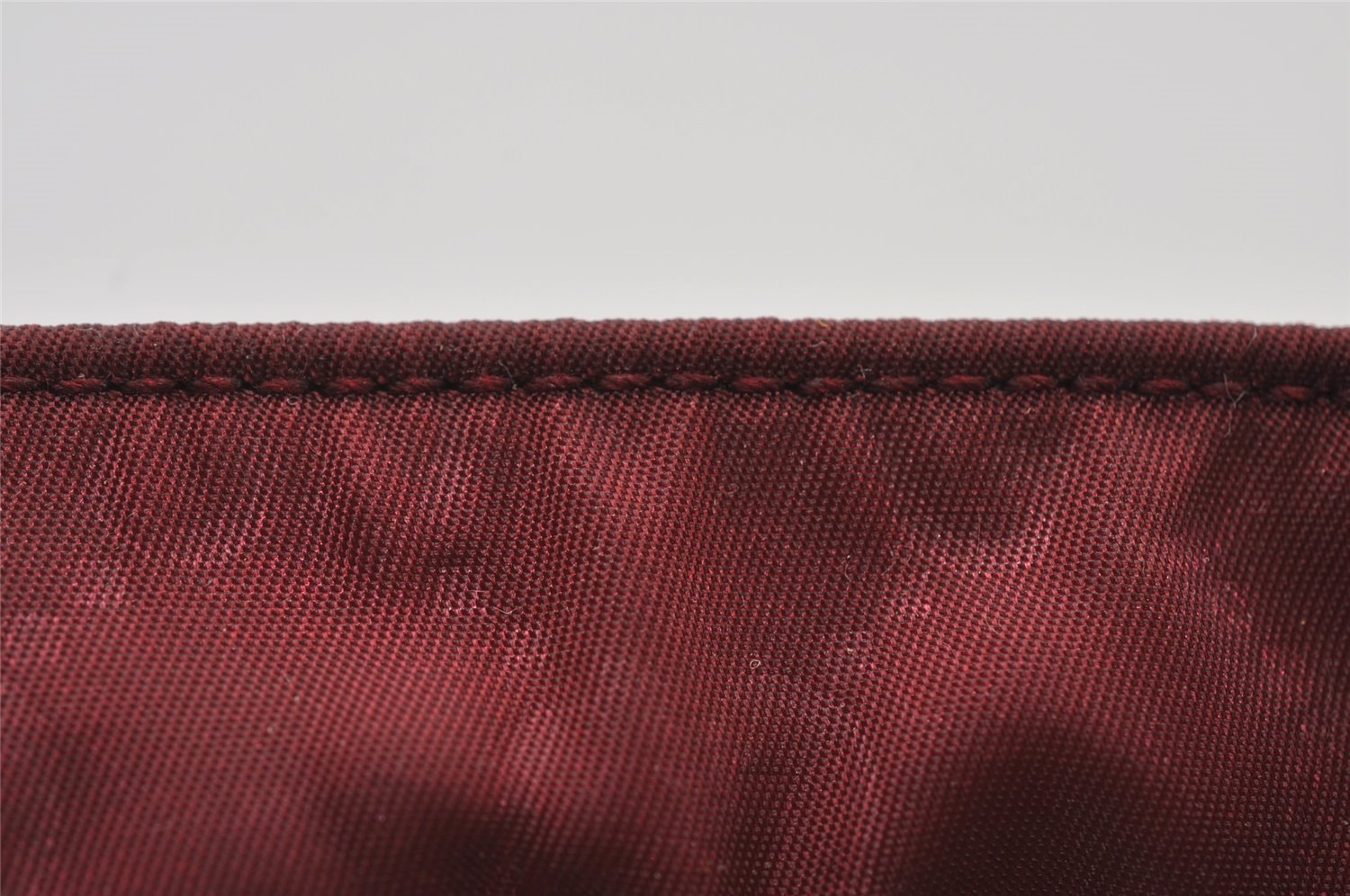 Authentic GUCCI Shoulder Tote Bag GG Nylon Leather 282439 Bordeaux Red 6977I