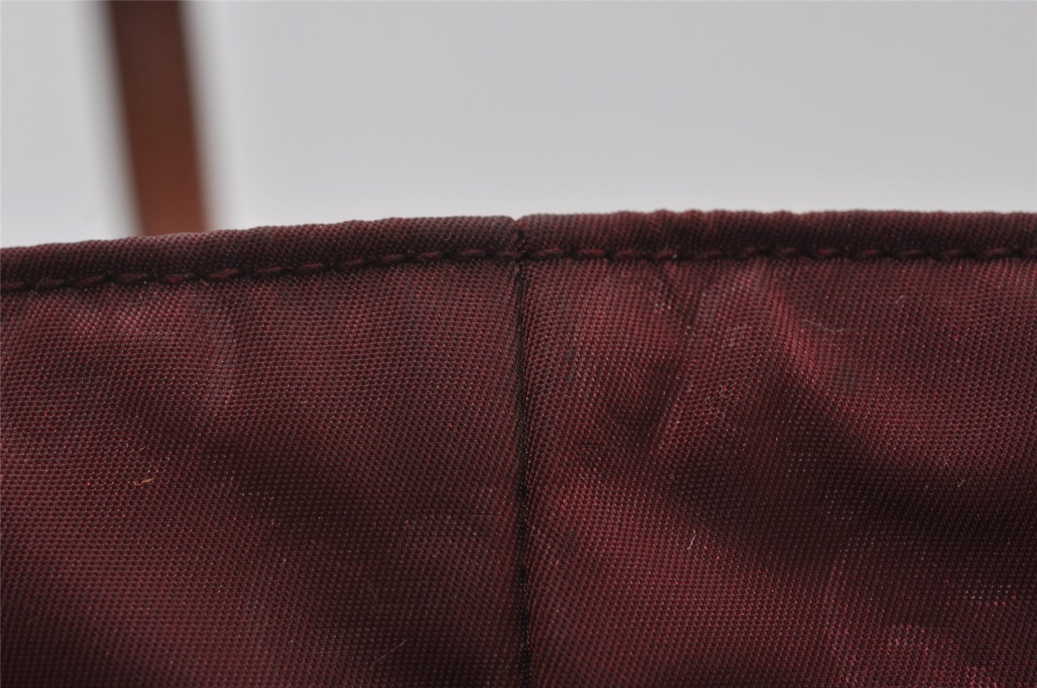 Authentic GUCCI Shoulder Tote Bag GG Nylon Leather 282439 Bordeaux Red 6977I