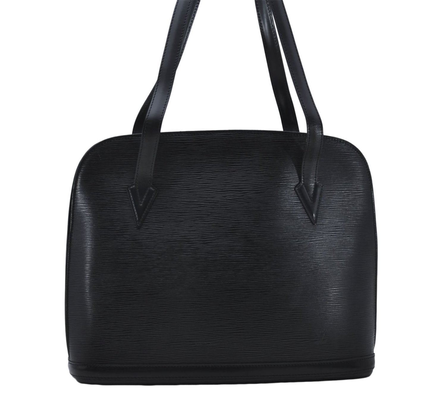 Authentic Louis Vuitton Epi Russac Shoulder Bag M52282 Black LV 6978D