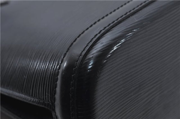 Authentic Louis Vuitton Epi Russac Shoulder Bag M52282 Black LV 6978D