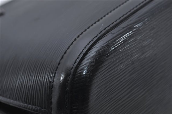 Authentic Louis Vuitton Epi Russac Shoulder Bag M52282 Black LV 6978D