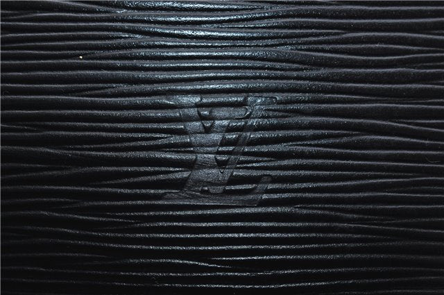 Authentic Louis Vuitton Epi Russac Shoulder Bag M52282 Black LV 6978D