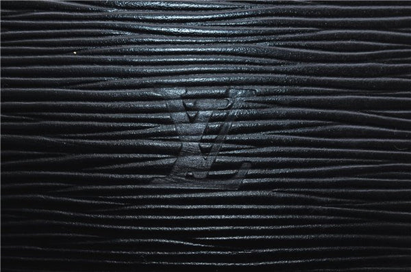 Authentic Louis Vuitton Epi Russac Shoulder Bag M52282 Black LV 6978D