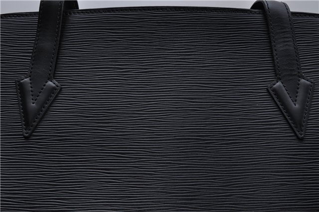 Authentic Louis Vuitton Epi Russac Shoulder Bag M52282 Black LV 6978D