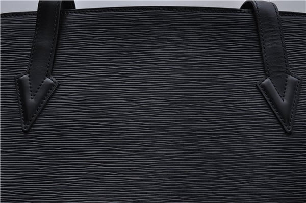Authentic Louis Vuitton Epi Russac Shoulder Bag M52282 Black LV 6978D