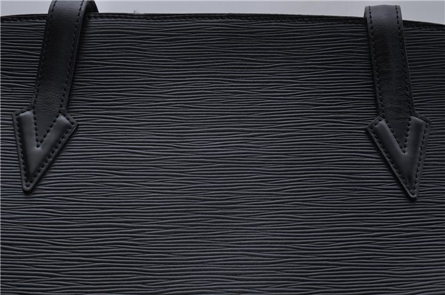 Authentic Louis Vuitton Epi Russac Shoulder Bag M52282 Black LV 6978D