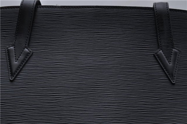 Authentic Louis Vuitton Epi Russac Shoulder Bag M52282 Black LV 6978D