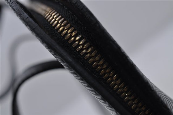 Authentic Louis Vuitton Epi Russac Shoulder Bag M52282 Black LV 6978D