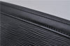 Authentic Louis Vuitton Epi Russac Shoulder Bag M52282 Black LV 6978D