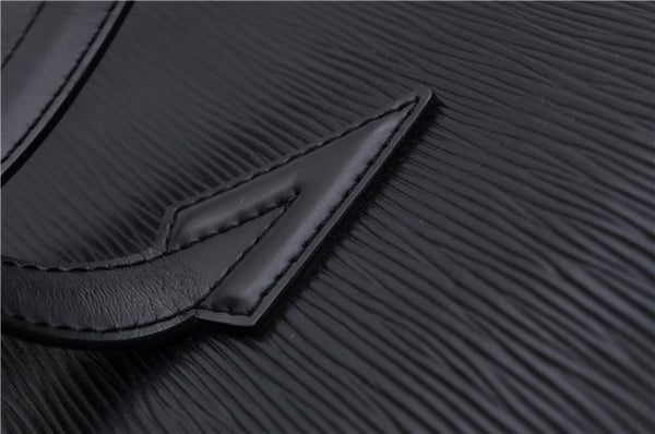 Authentic Louis Vuitton Epi Russac Shoulder Bag M52282 Black LV 6978D