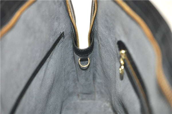 Authentic Louis Vuitton Epi Russac Shoulder Bag M52282 Black LV 6978D