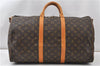 Authentic Louis Vuitton Monogram Keepall Bandouliere 50 M41416 Boston Bag 6978F