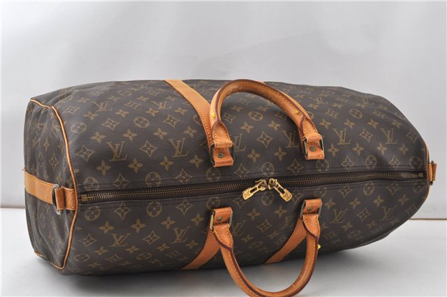 Authentic Louis Vuitton Monogram Keepall Bandouliere 50 M41416 Boston Bag 6978F