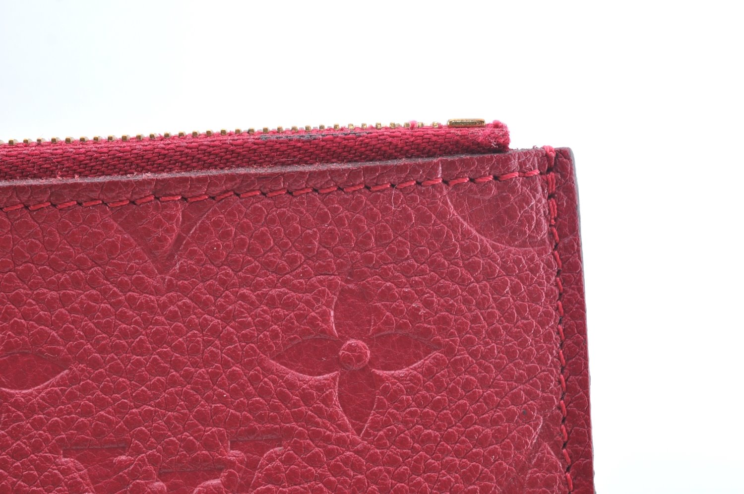 Auth Louis Vuitton Monogram Empreinte Pouch Portefeuille Curieuse Purple 6979I