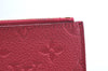 Auth Louis Vuitton Monogram Empreinte Pouch Portefeuille Curieuse Purple 6979I