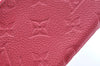 Auth Louis Vuitton Monogram Empreinte Pouch Portefeuille Curieuse Purple 6979I