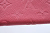 Auth Louis Vuitton Monogram Empreinte Pouch Portefeuille Curieuse Purple 6979I