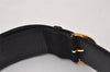 Authentic Christian Dior Belt Suede Leather Size 75cm 29.5inches Black CD 6980I