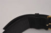 Authentic Christian Dior Belt Suede Leather Size 75cm 29.5inches Black CD 6980I