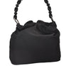 Authentic Christian Dior Maris Pearl Shoulder Hand Bag Purse Nylon Black 6981I