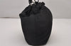 Authentic Christian Dior Maris Pearl Shoulder Hand Bag Purse Nylon Black 6981I