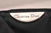 Authentic Christian Dior Maris Pearl Shoulder Hand Bag Purse Nylon Black 6981I