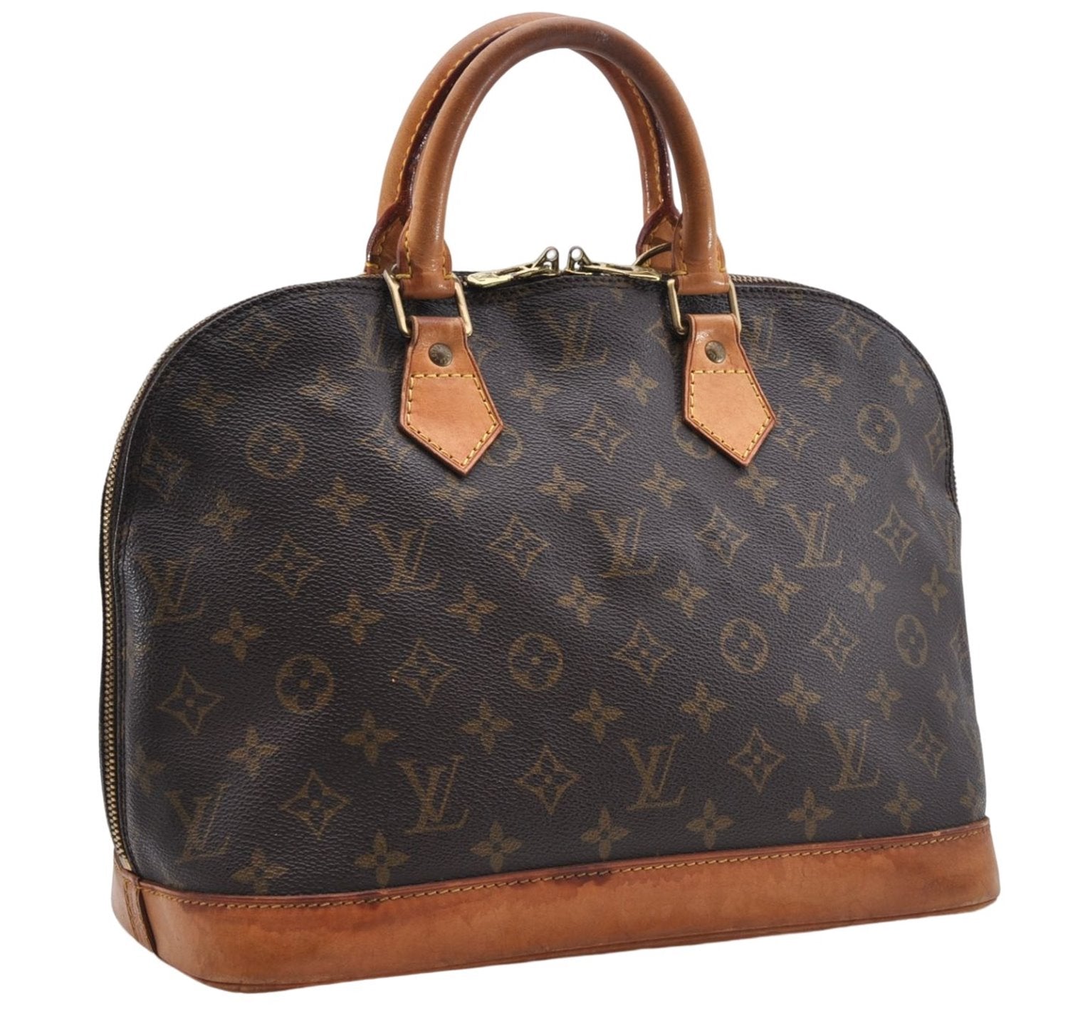 Authentic Louis Vuitton Monogram Alma Hand Bag M51130 LV 6982D