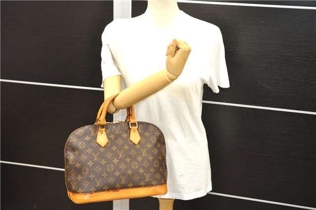 Authentic Louis Vuitton Monogram Alma Hand Bag M51130 LV 6982D