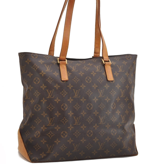 Authentic Louis Vuitton Monogram Cabas Mezzo Shoulder Tote Bag M51151 LV 6982F