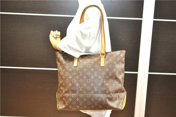 Authentic Louis Vuitton Monogram Cabas Mezzo Shoulder Tote Bag M51151 LV 6982F