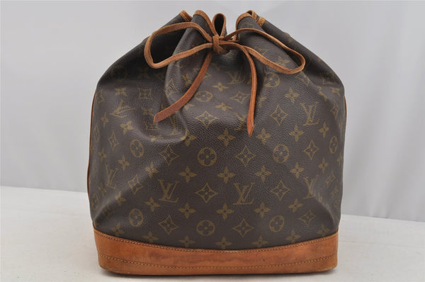 Authentic Louis Vuitton Monogram Noe Shoulder Drawstring Bag M42224 LV 6982I