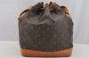 Authentic Louis Vuitton Monogram Noe Shoulder Drawstring Bag M42224 LV 6982I