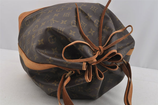 Authentic Louis Vuitton Monogram Noe Shoulder Drawstring Bag M42224 LV 6982I