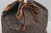 Authentic Louis Vuitton Monogram Noe Shoulder Drawstring Bag M42224 LV 6982I