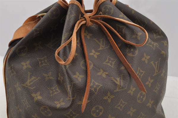 Authentic Louis Vuitton Monogram Noe Shoulder Drawstring Bag M42224 LV 6982I