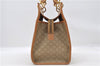 Authentic CELINE Macadam Blason Pattern Hand Bag Purse PVC Leather Beige 6983C