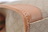 Authentic CELINE Macadam Blason Pattern Hand Bag Purse PVC Leather Beige 6983C