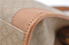 Authentic CELINE Macadam Blason Pattern Hand Bag Purse PVC Leather Beige 6983C