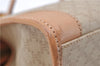 Authentic CELINE Macadam Blason Pattern Hand Bag Purse PVC Leather Beige 6983C