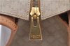 Authentic CELINE Macadam Blason Pattern Hand Bag Purse PVC Leather Beige 6983C
